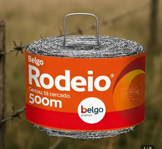 ARAME FARPADO BELGO 500 Metros