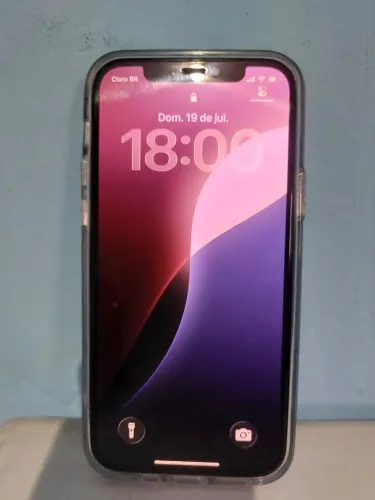 Iphone 12 preto 64 gb com avaria