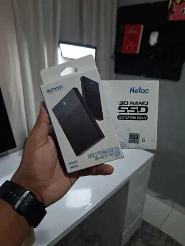Kit SSD Netac 512GB + Case USB 2.5"