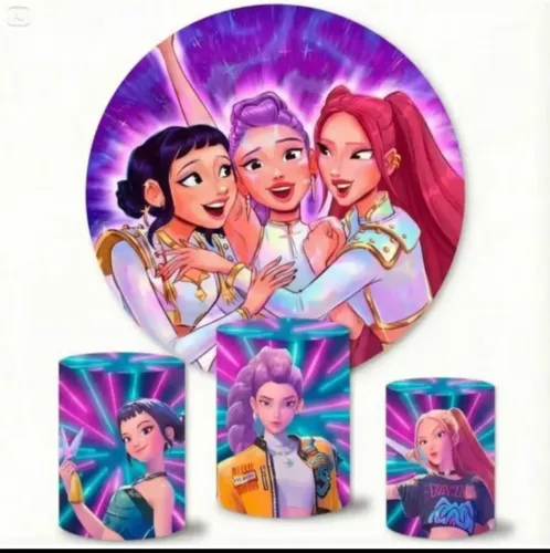 Kit capa de painel e capa para trio cilindros guerreiras do kpop