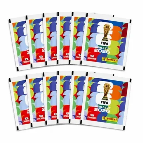 FIGURINHAS DA COPA 2026 - ORIGINAIS E LACRADAS - PACOTE COM 7 FIGURINHAS
