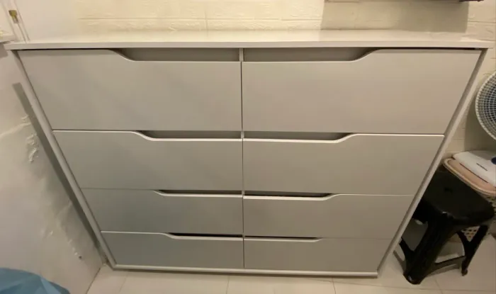 Cômoda (usada) Doble 8 Gavetas Branco Fosco - Móveis Albatroz
