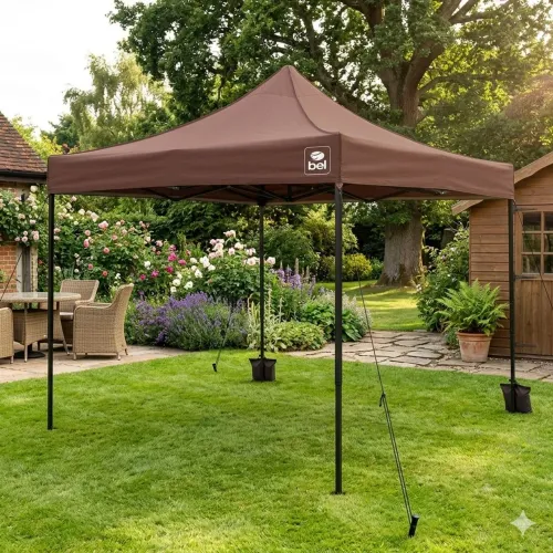 TENDA AÇO DOBRAVEL CAMPING COMERCIO E PRAIA BEL MARRON. NOVAS