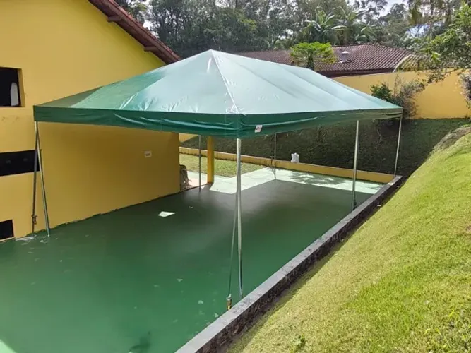 TENDA PIRAMIDAL TUBULAR 12x6 pé 2,5mt