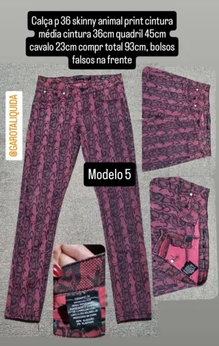 Calça P 36 animal print