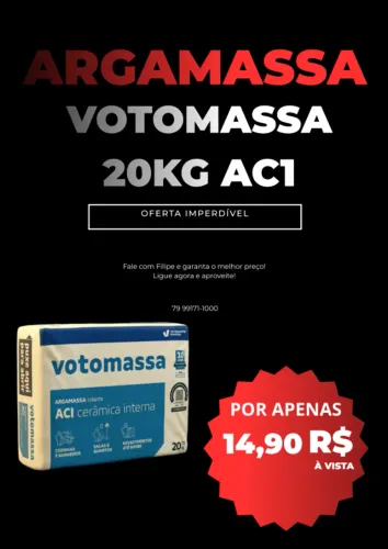 Argamassa ac1, ac2 e ac3 mega mega promoção a partir $14,90 20kg