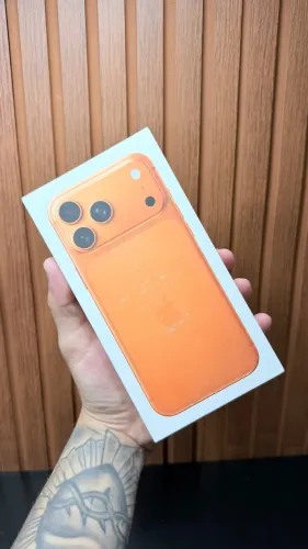 iPhone 17 Pro Max 256Gb Laranja novo lacrado com película e cpinha