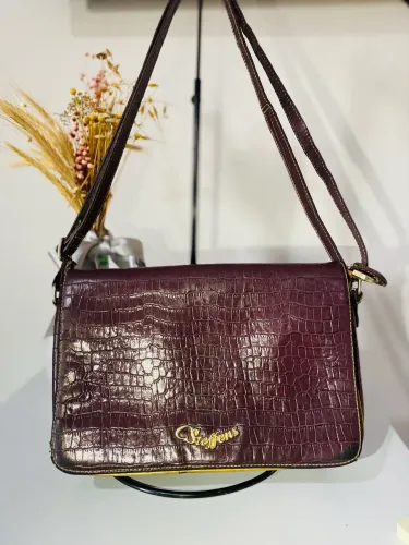 Bolsa Carmen Steffens couro legítimo