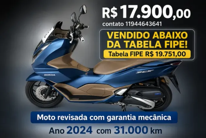 PCX 160 DLX Revisada com Garantia Mecânica