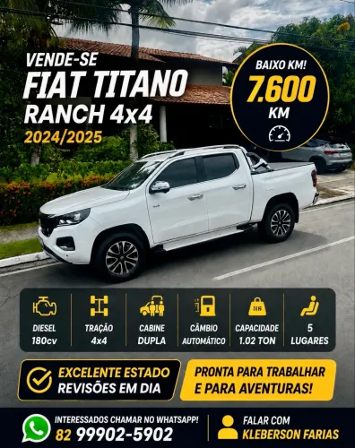 Fiat Titano Ranch 2.2 16V 4X4 TB Diesel Aut. 2025
