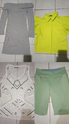 Roupas acessórios desapegos variados