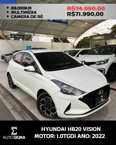 Hyundai HB20 Vision 1.0 TB Flex 12V Aut. 2022