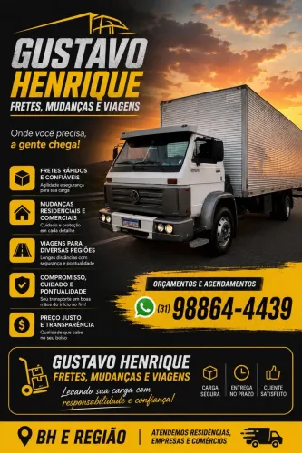 Fretes e mudanças viagens agregasse tb