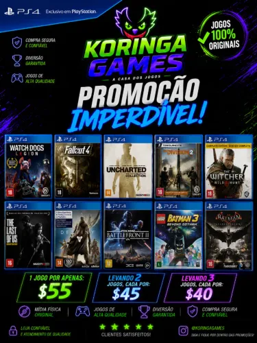 Jogos PS4 USADOS