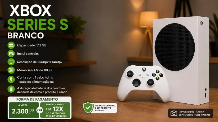Xbox series S Branco