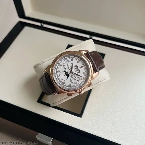 Relógio Patek  Phelippe  Gran  Complication - Mostrador Branco - Puls. Couro - ETA S/c