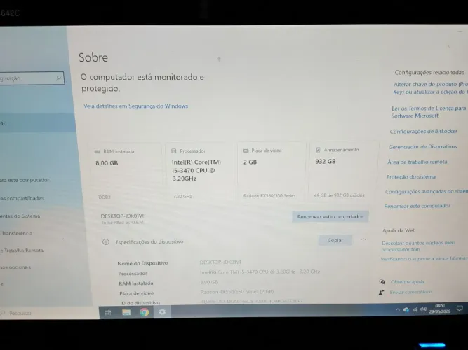 Mesa, Pc e acessórios 