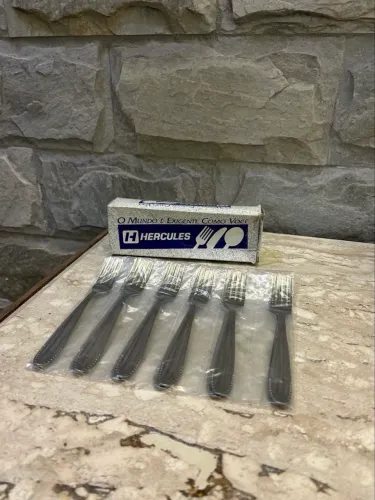 kit 12 garfos de sobremesa hercules
