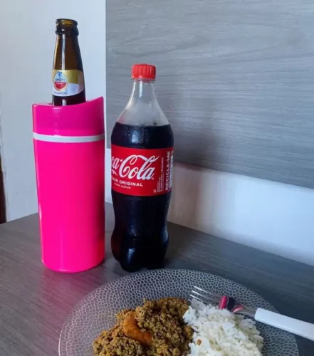 Isopor rosa para cerveja de 600ml