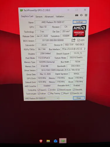Asus TUF Rx 5600 XT Triple Fan