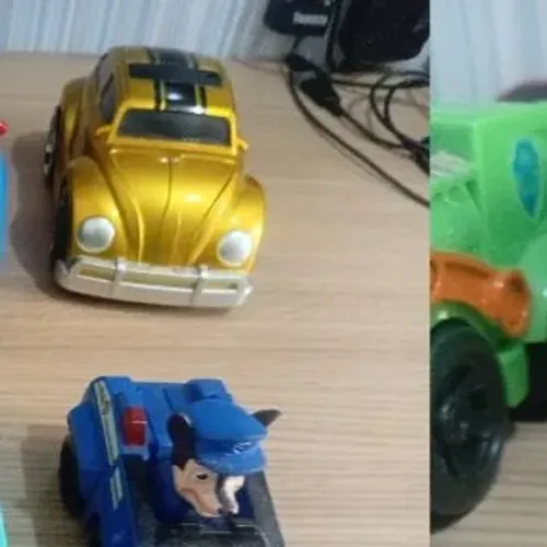 Carrinho de coleção fusca dourado escala 20cm