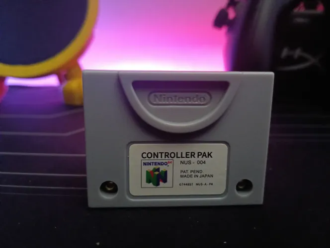 Controller Pak N64 Memory Card Nintendo 64 Novo