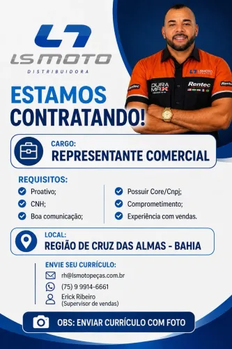 Representante, LS Moto Distribuidora