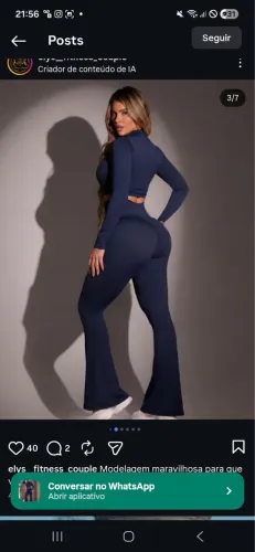 Conjunto calça flare
