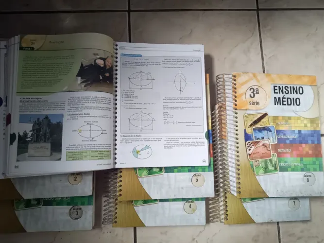 Apostilas de capa dura - Ensino médio commtodas as matérias 