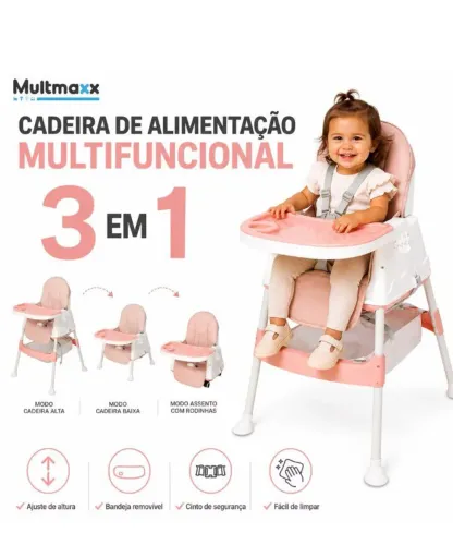 Cadeirinha alimentação 3 em 1