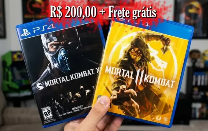 2 Jogos de PS4 - Mortal Kombat XL e Mortal Kombat 11