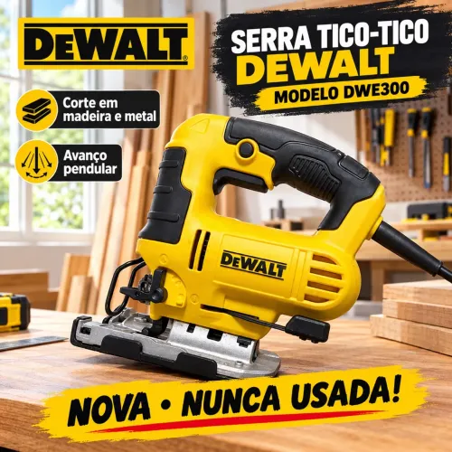 Serra Tico Tico Dewalt Modelo DWE300 Serra para Corte em Madeira e Metal - NOVA