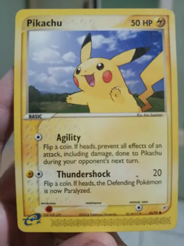 Carta Pokemon TCG Pikachu 43/95 *RARO*