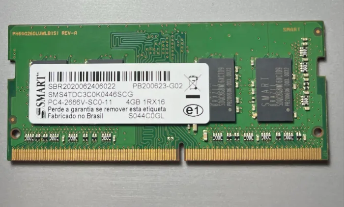 Memória RAM Lenovo 4gb Ddr4 2666mhz Pc4-2666v