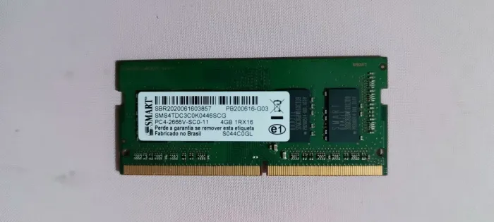 Memória RAM 4GB DDR4 2666MHz Notebook - Smart / Lenovo
