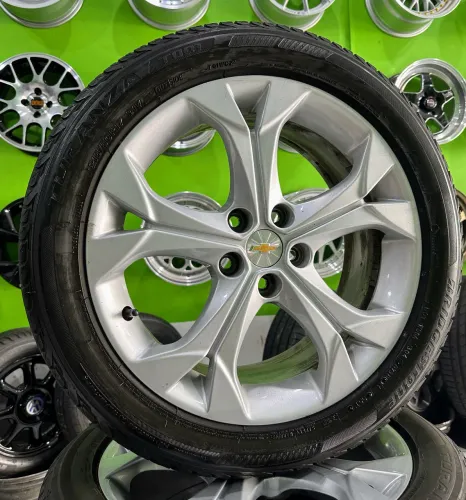 Jg Roda Orignal Cruze Aro 17 5x105 + Pneu 215/50/17 Bridgestone