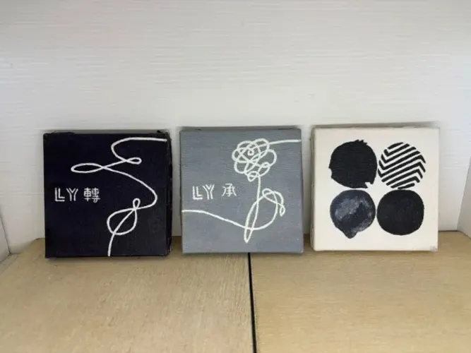 Quadros BTS Pintados à Mão | Young Forever, Love Yourself, Wings, Butter e mais