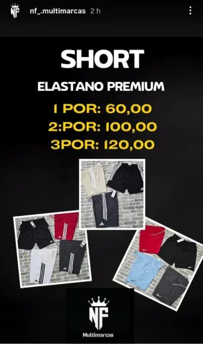 Short elastano Premium ( atacado e varejo)