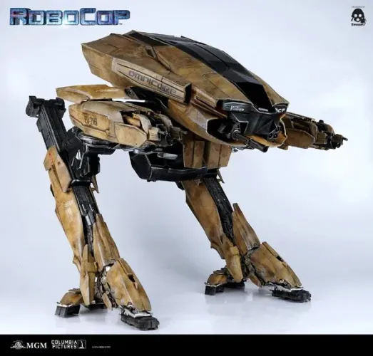 ED-209 (Desert Yellow) em escala 1/6 da threezero Robocop