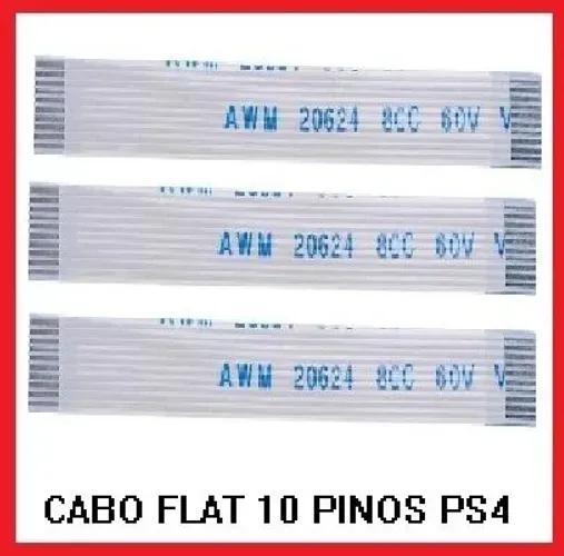 Cabo Flat (Placa de Carga e Touch) Controle PlayStation 4