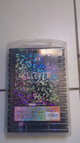 Kit caneta glitter 