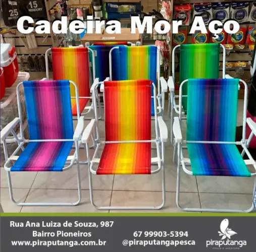 Cadeira de Praia MOR AÇO Dobrável