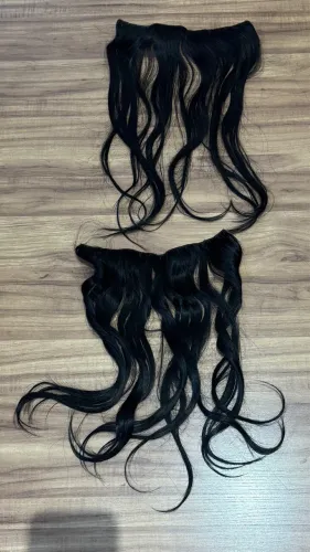2 faixas de mega hair, cabelo humano do sul! Lindo!