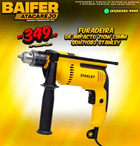 Furadeira de Impacto 710w 13mm SDH710B2 Stanley