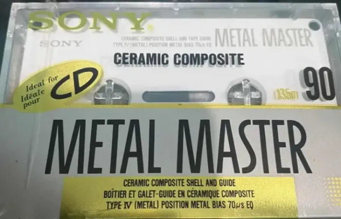 Fita K7 cassete Sony METAL MASTER CERAMIC 60 - NOVA - VIRGEM 
