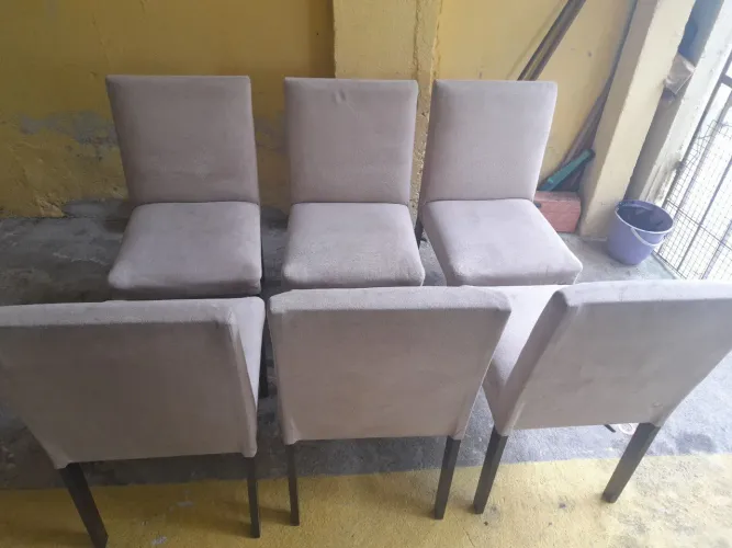 Cadeiras Madeira Conjunto com 6