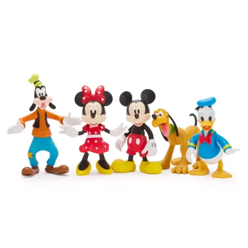 Kit Coleção Turma Do Mickey Mouse 5 Bonecos Articulados Novo