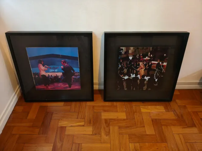 Quadro personalizado com vidro e moldura de madeira
