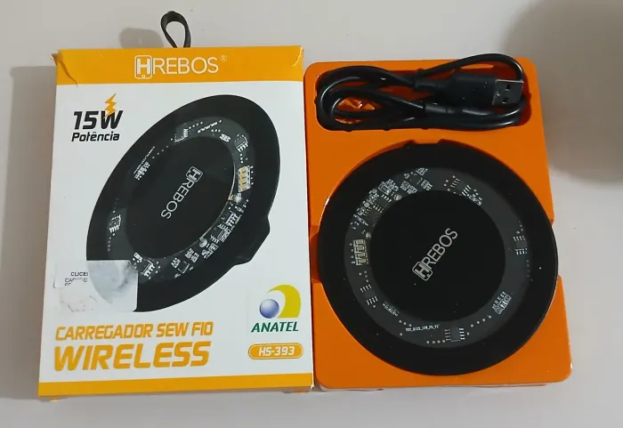 Carregador sem fio para celular Herbos HS 393