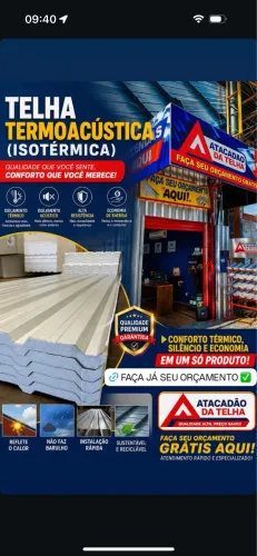 TELHA TERMO ACÚSTICA 